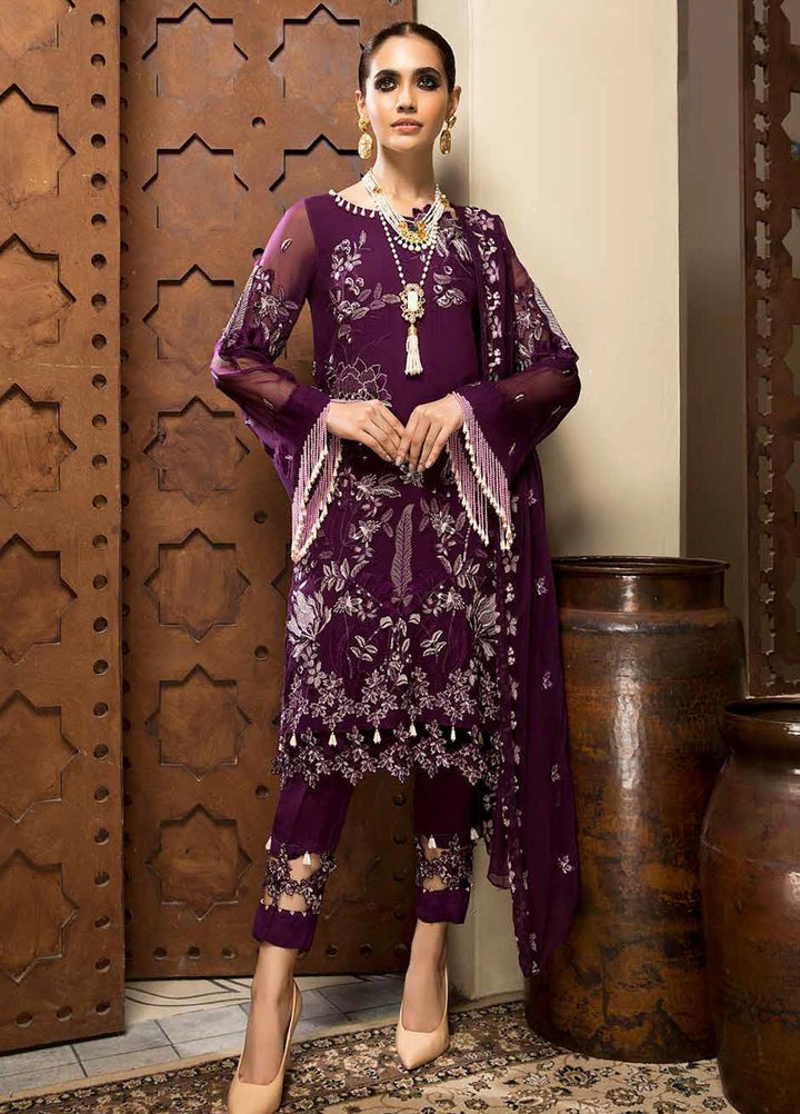 Charizma Embroidered Chiffon Suits Unstitched 3 Piece CRZ21-C6 CHM-41 - Festive Collection