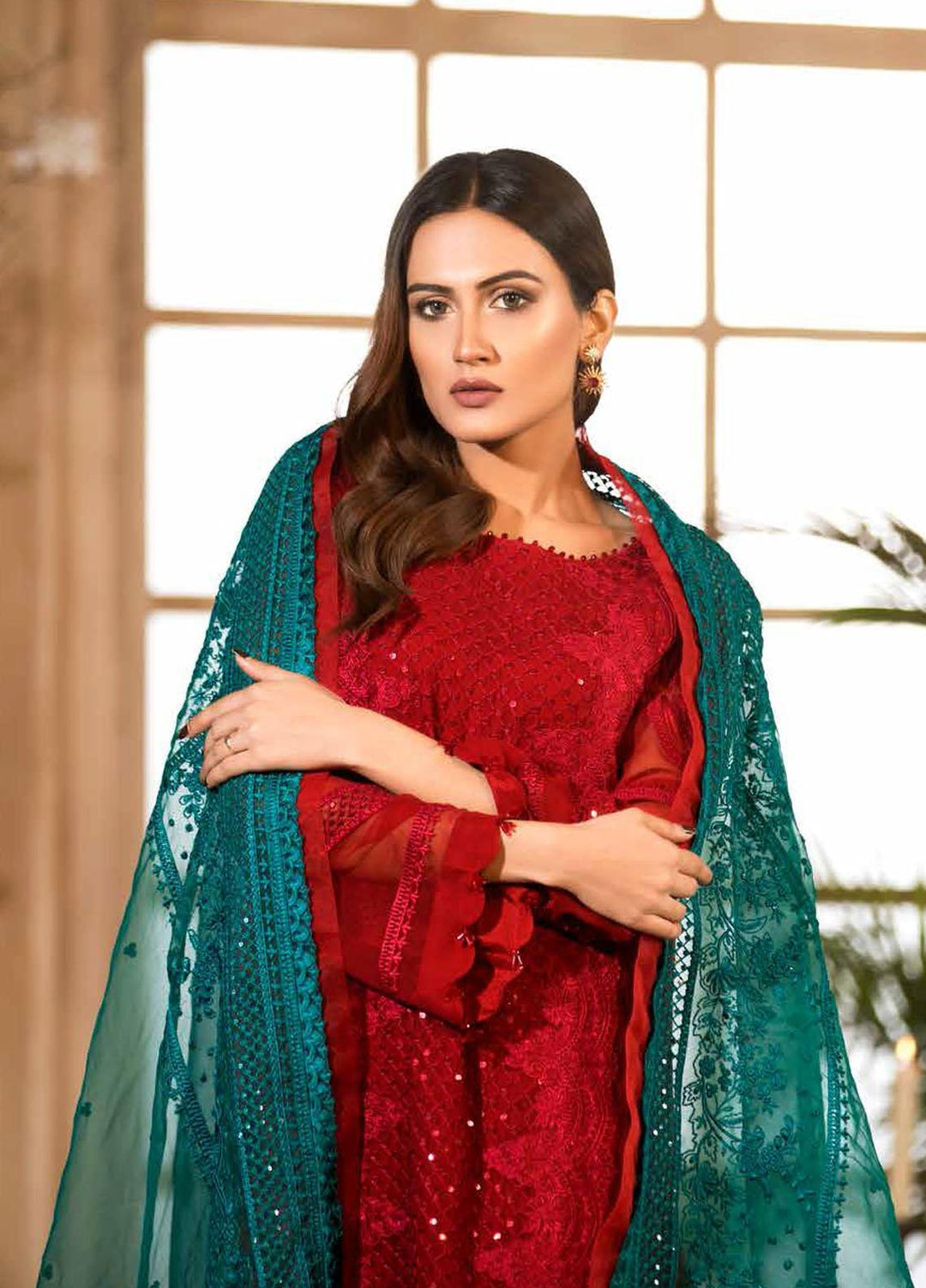Charizma Embroidered Chiffon Suits Unstitched 3 Piece CRZ21-C6 CHM-44 - Festive Collection