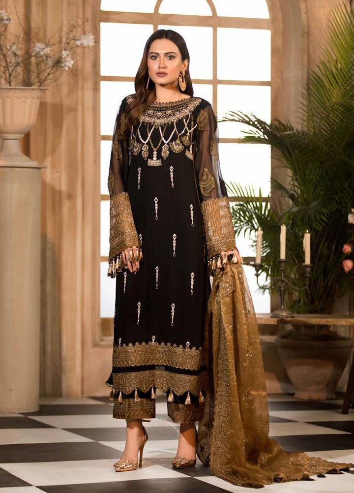 Charizma Embroidered Chiffon Suits Unstitched 3 Piece CRZ21-C6 CHM-45 - Festive Collection