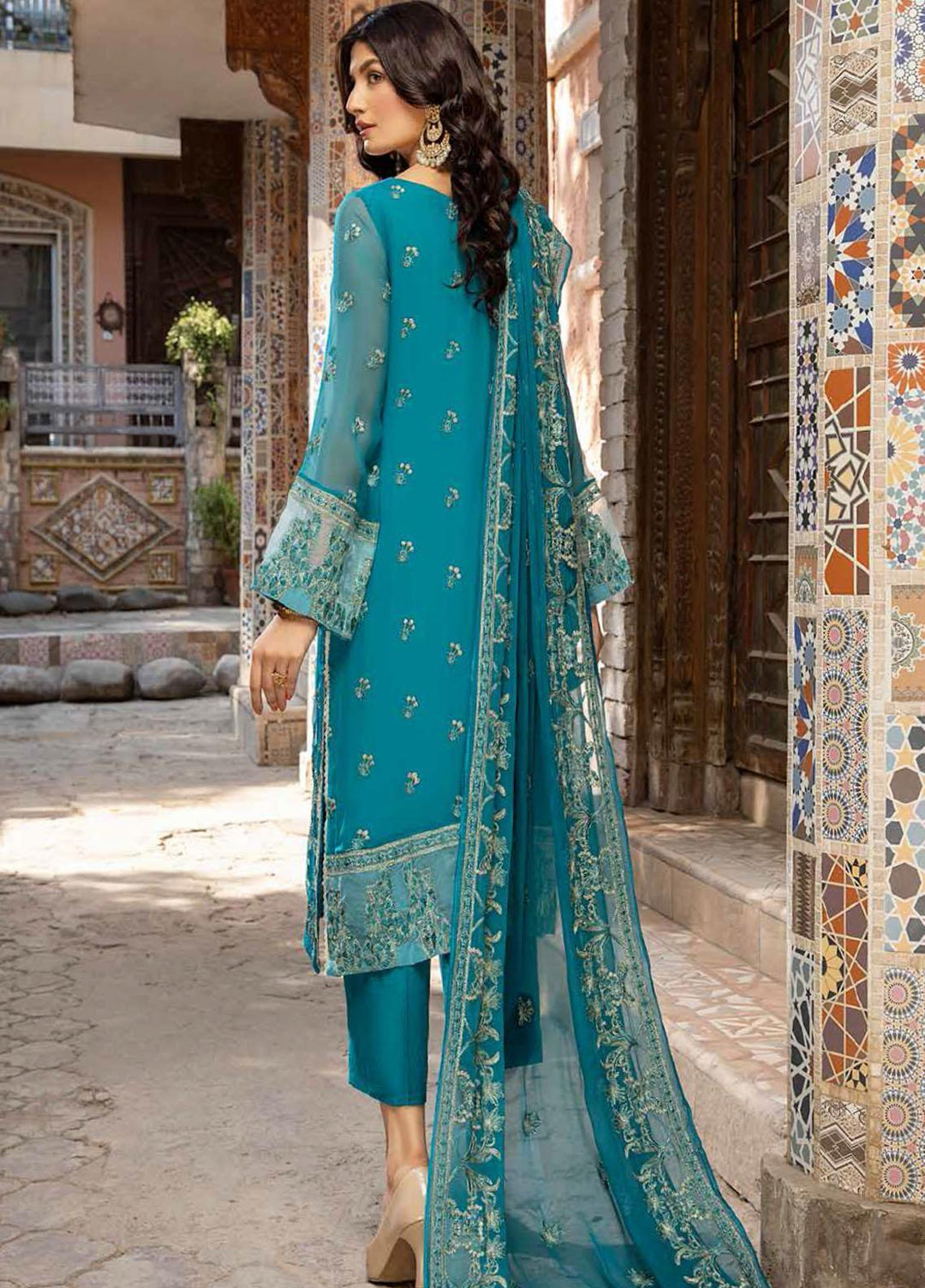 Charizma Embroidered Chiffon Suits Unstitched 3 Piece CRZ21-C6 CHM-46 - Festive Collection