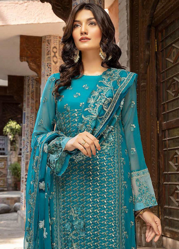 Charizma Embroidered Chiffon Suits Unstitched 3 Piece CRZ21-C6 CHM-46 - Festive Collection