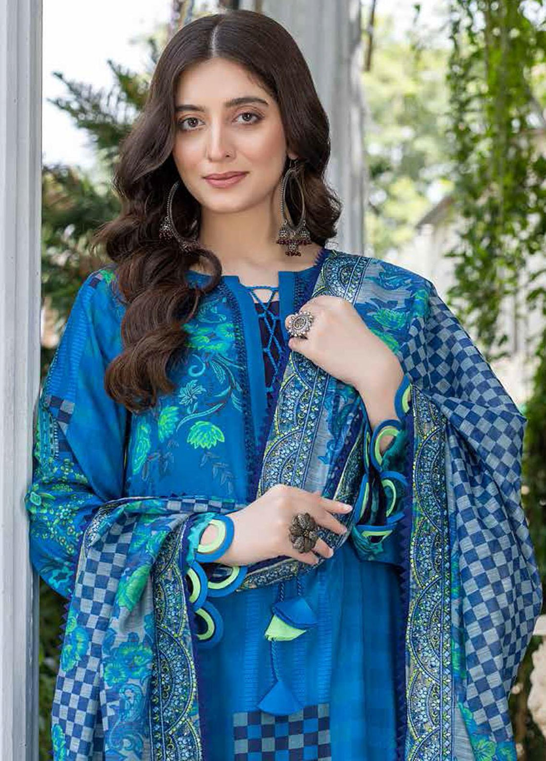 Combination By Charizma Embroidered Linen Suits Unstitched 3 Piece CRZ22LN CCW-02 - Winter Collection