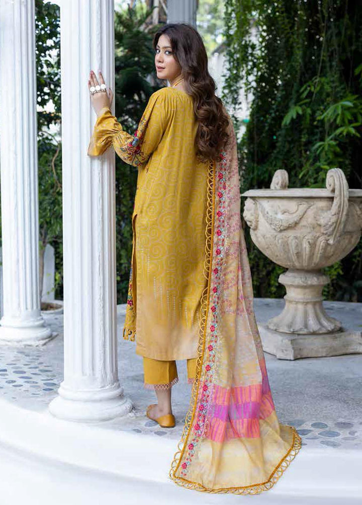 Combination By Charizma Embroidered Linen Suits Unstitched 3 Piece CRZ22LN CCW-04 - Winter Collection