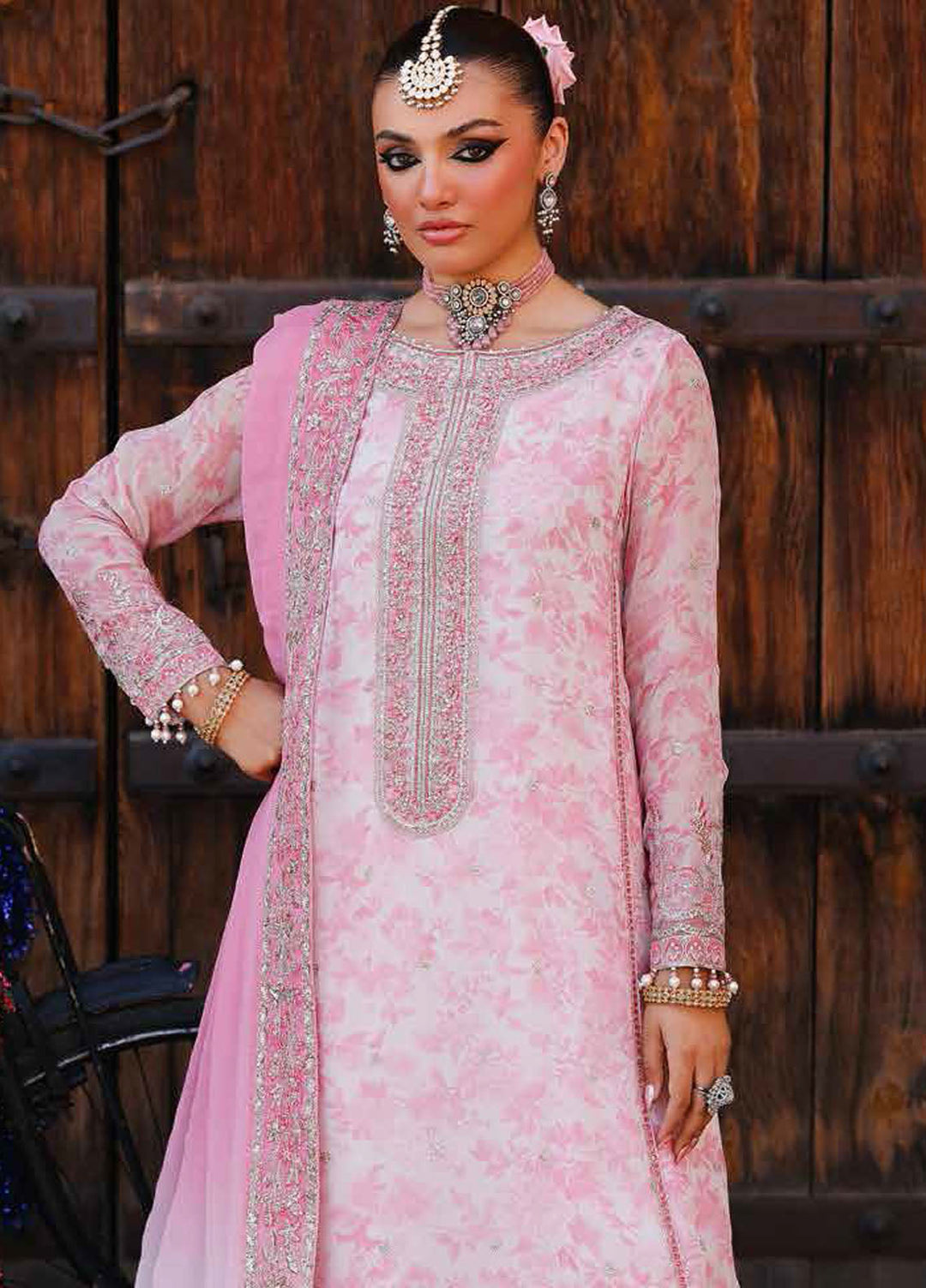 Charizma Embroidered Chiffon Suits Unstitched 4 Piece CRZ25VSL VSL25-17 - Formals Collection