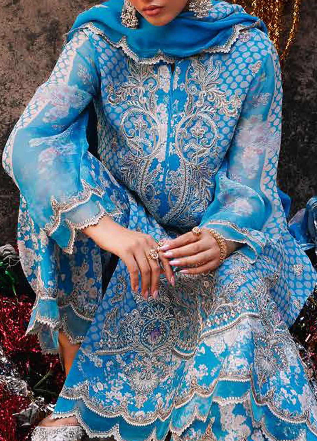 Charizma Embroidered Chiffon Suits Unstitched 4 Piece CRZ25VSL VSL25-20 - Formals Collection