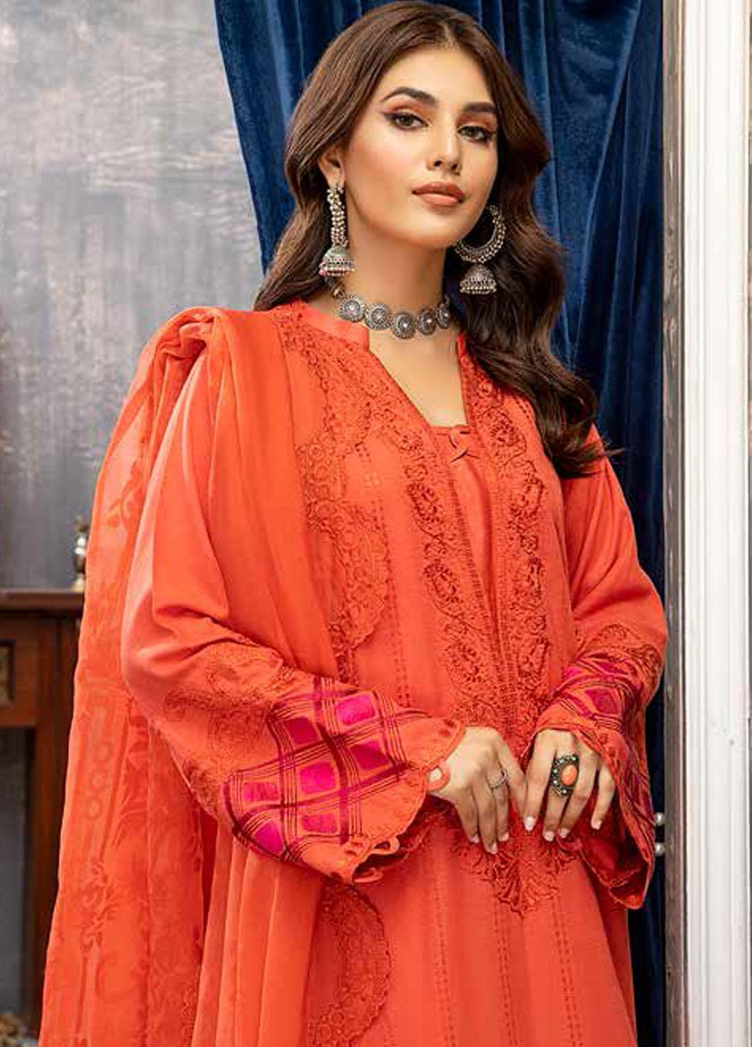 Charizma Embroidered Karandi Suits Unstitched 3 Piece CRZ21KW CKR-06 - Winter Collection