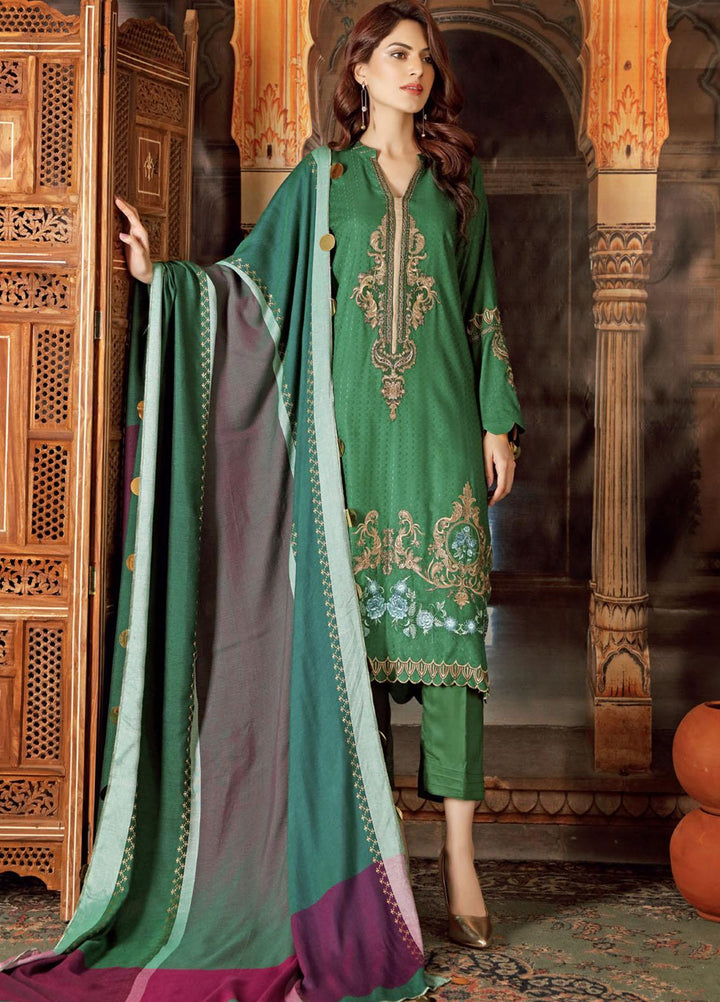 Charizma Embroidered Ikkat Suits Unstitched 3 Piece CRZ21MI CMI-02 - Winter Collection