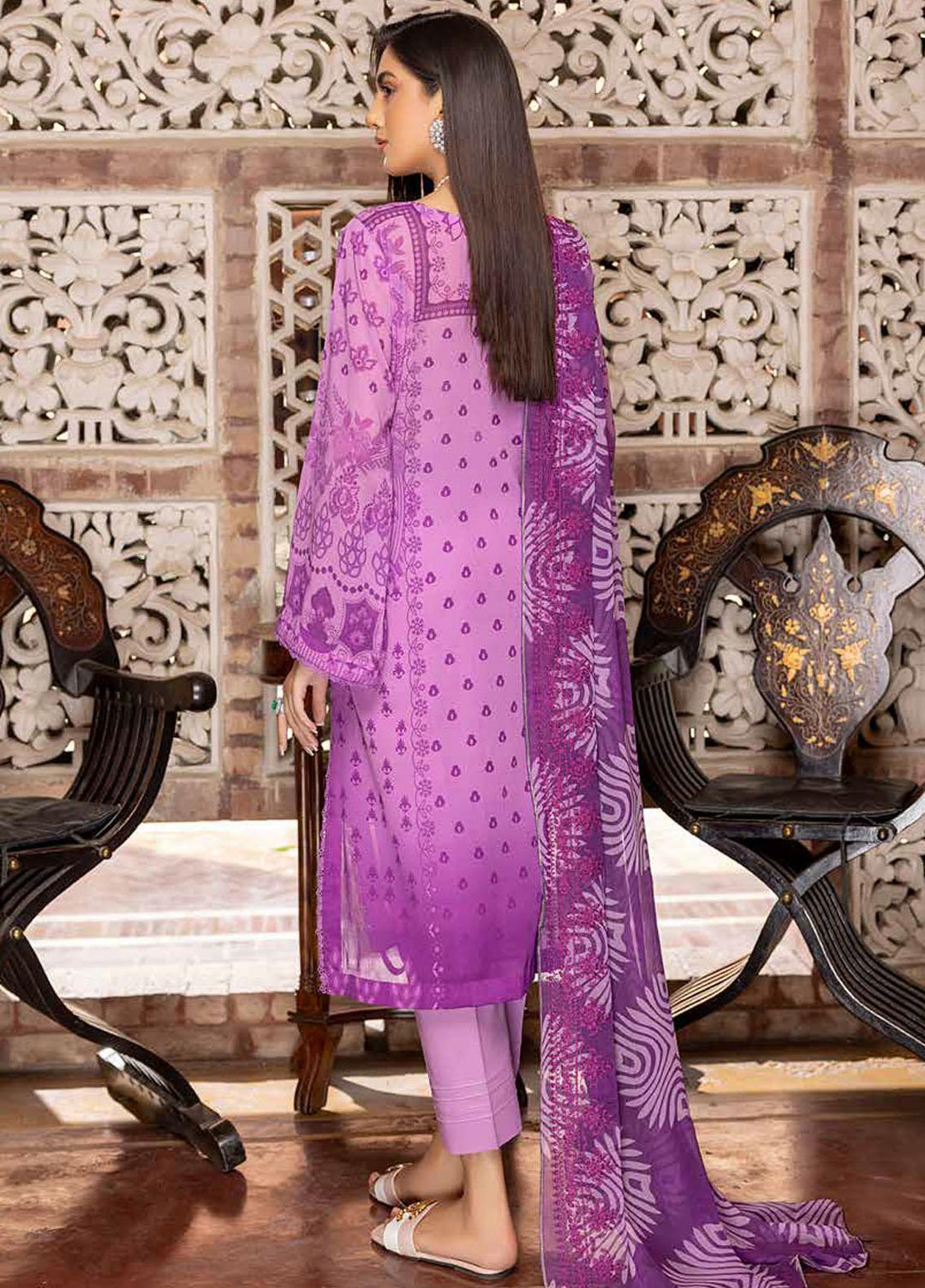 Charizma Embroidered Swiss Voile Suits Unstitched 3 Piece CRZ23SV CSM-08 - Summer Collection