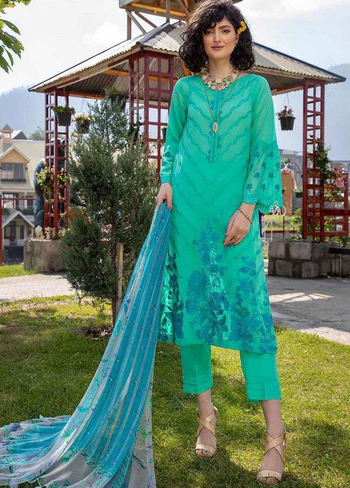 Charizma Embroidered Swiss Voile Suits Unstitched 3 Piece CRZ21SM-2 CM-12 - Summer Collection