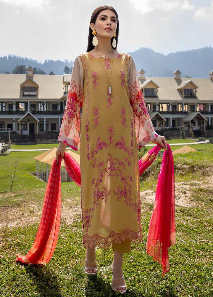 Charizma Embroidered Swiss Voile Suits Unstitched 3 Piece CRZ21SM-2 CM-13 - Summer Collection