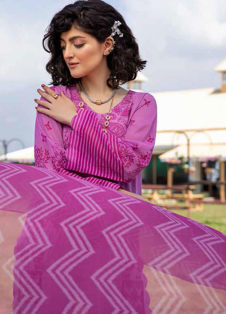 Charizma Embroidered Swiss Voile Suits Unstitched 3 Piece CRZ21SM-2 CM-14 - Summer Collection