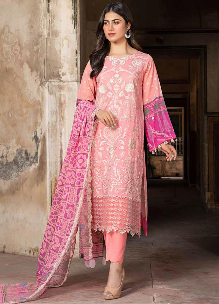 Charizma Embroidered Swiss Voile Suits Unstitched 3 Piece CRZ21SM-2 CM-17 - Summer Collection