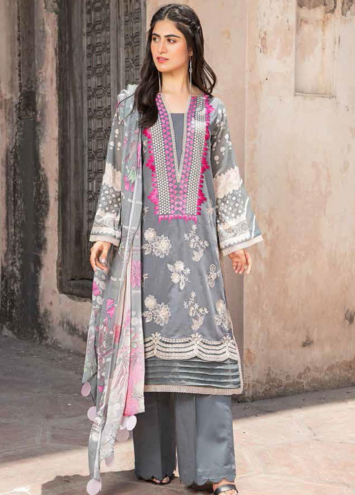 Charizma Embroidered Swiss Voile Suits Unstitched 3 Piece CRZ21SM-2 CM-18 - Summer Collection