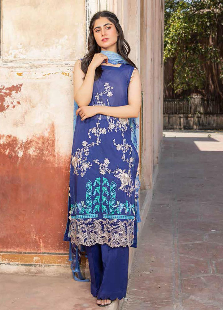 Charizma Embroidered Swiss Voile Suits Unstitched 3 Piece CRZ21SM-2 CM-19 - Summer Collection
