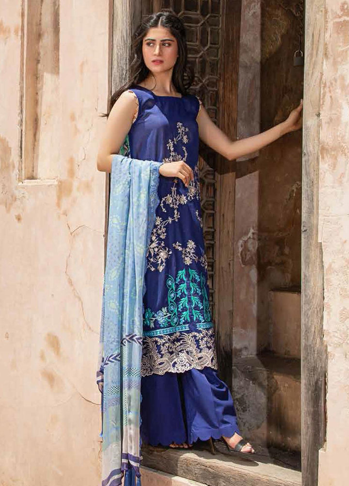 Charizma Embroidered Swiss Voile Suits Unstitched 3 Piece CRZ21SM-2 CM-19 - Summer Collection