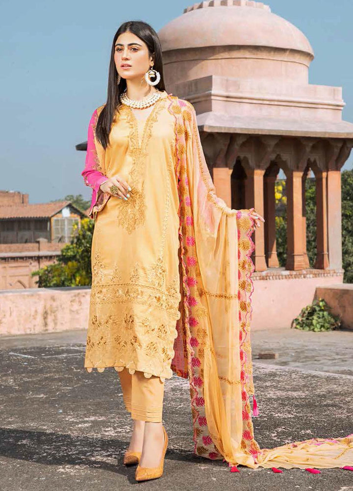Charizma Embroidered Swiss Voile Suits Unstitched 3 Piece CRZ21SM-2 CM-20 - Summer Collection