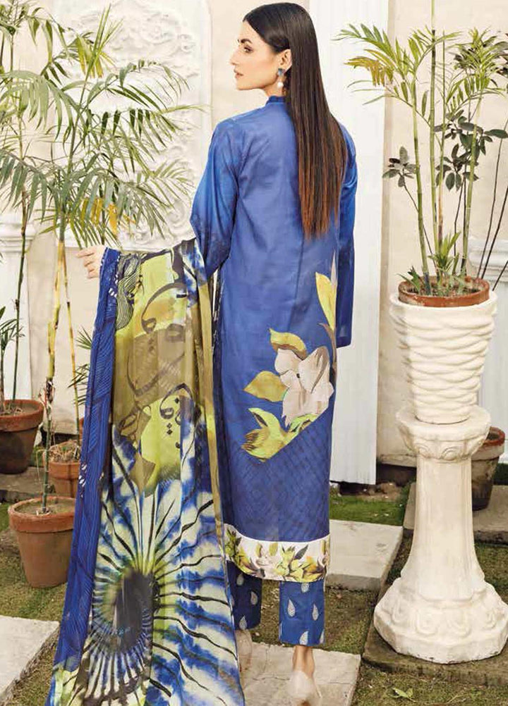 Charizma Embroidered Lawn Suits Unstitched 3 Piece CRZ21LE CIN-02-A - Summer Collection