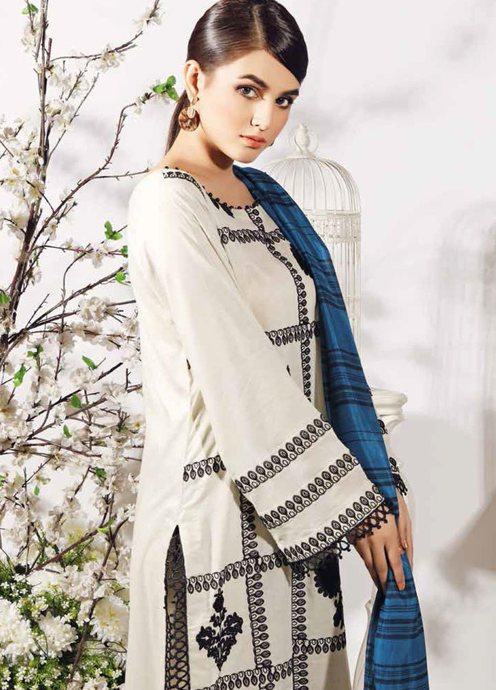 Charizma Embroidered Lawn Suits Unstitched 3 Piece CRZ21LE CIN-03-A - Summer Collection