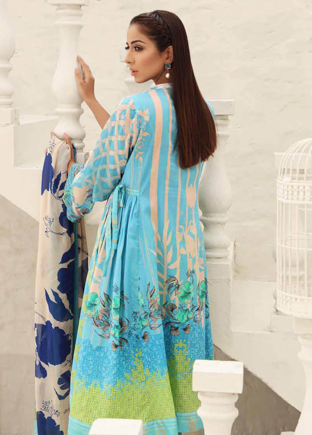 Charizma Embroidered Lawn Suits Unstitched 3 Piece CRZ21IF IN-33-B - Summer Collection