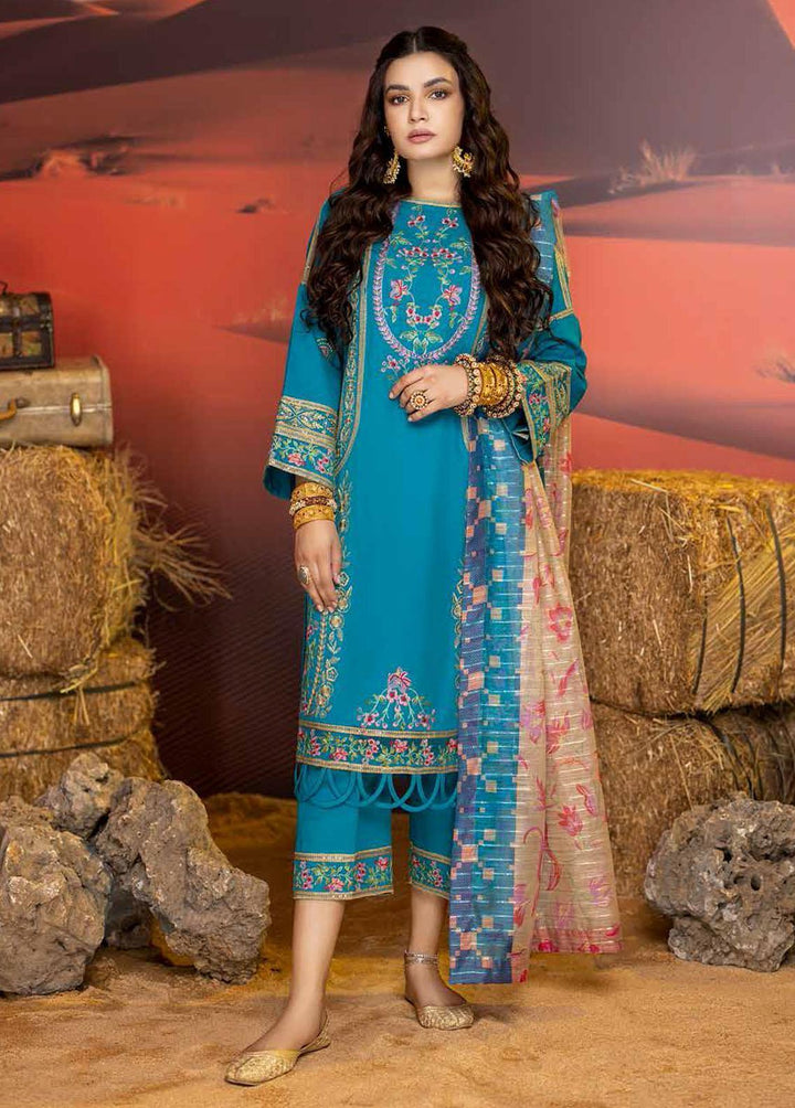 Miraas By Charizma Embroidered Khaddar Suits Unstitched 3 Piece CRZ22MK CM-01 - Winter Collection