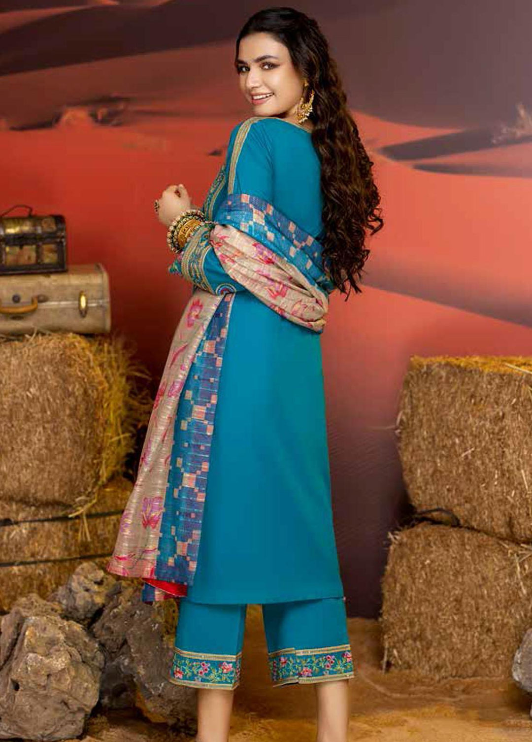 Miraas By Charizma Embroidered Khaddar Suits Unstitched 3 Piece CRZ22MK CM-01 - Winter Collection