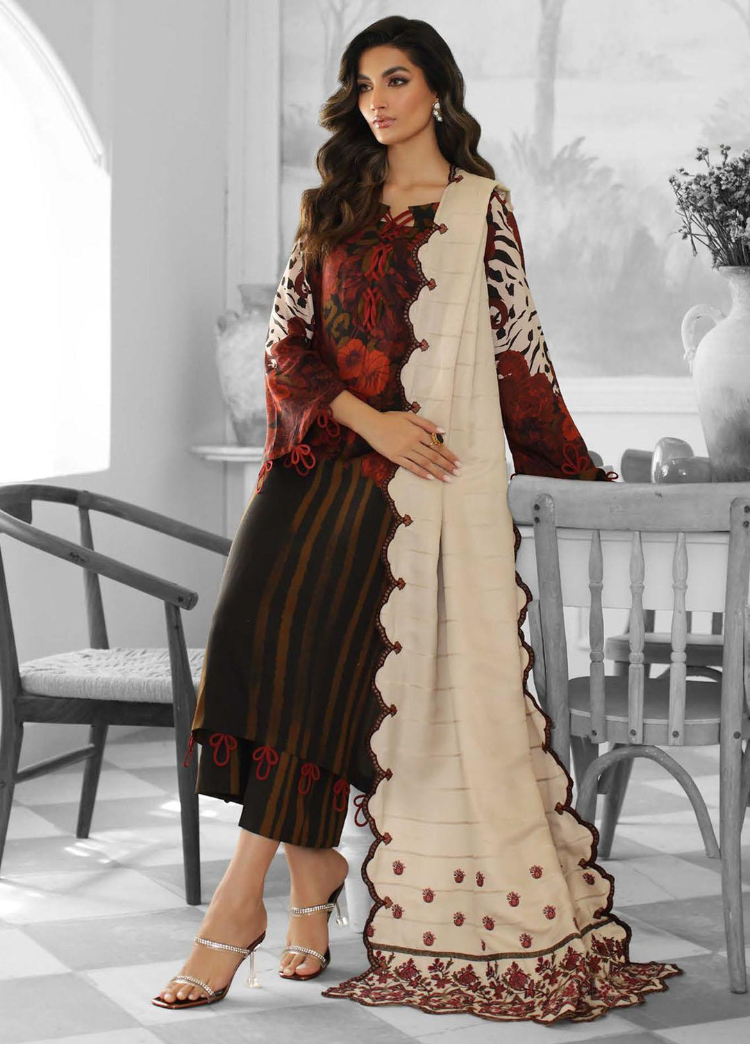 Charizma Embroidered Staple Suits Unstitched 3 Piece CRZ23PM-V2 CPMW3-09 - Winter Collection