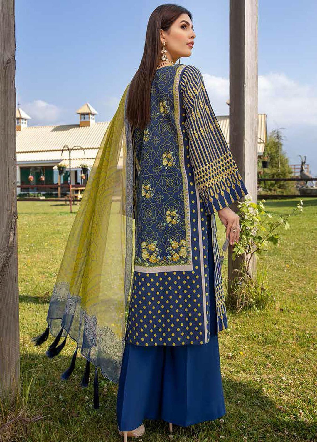 Charizma Embroidered Lawn Suits Unstitched 3 Piece CRZ21LS CSL-01 - Summer Collection