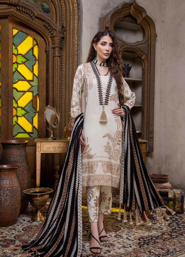 Charizma Embroidered  Leather Jacquard Suits Unstitched 3 Piece CRZ21LJ CLJ-11 - Winter Collection