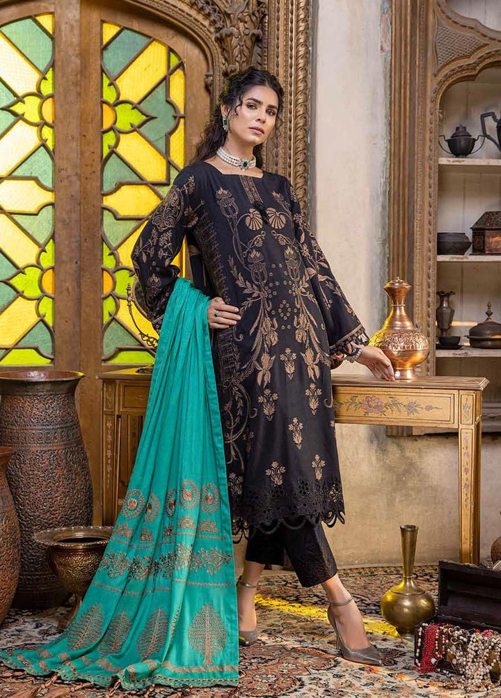 Charizma Embroidered  Leather Jacquard Suits Unstitched 3 Piece CRZ21LJ CLJ-12 - Winter Collection