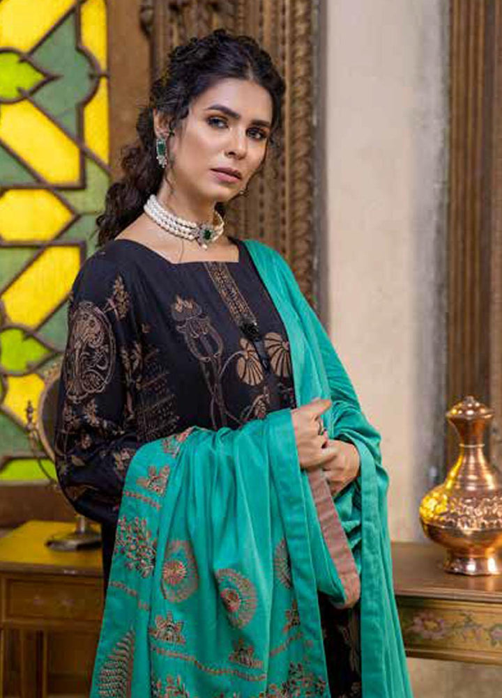 Charizma Embroidered  Leather Jacquard Suits Unstitched 3 Piece CRZ21LJ CLJ-12 - Winter Collection