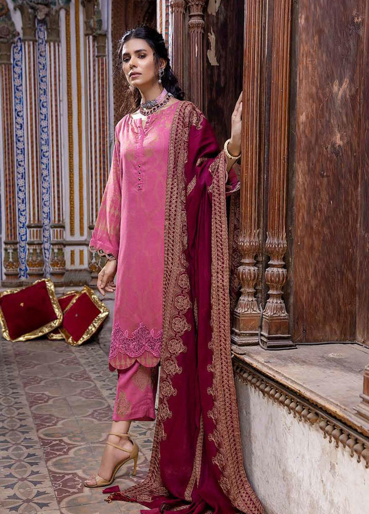 Charizma Embroidered  Leather Jacquard Suits Unstitched 3 Piece CRZ21LJ CLJ-17 - Winter Collection