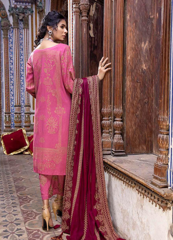 Charizma Embroidered  Leather Jacquard Suits Unstitched 3 Piece CRZ21LJ CLJ-17 - Winter Collection