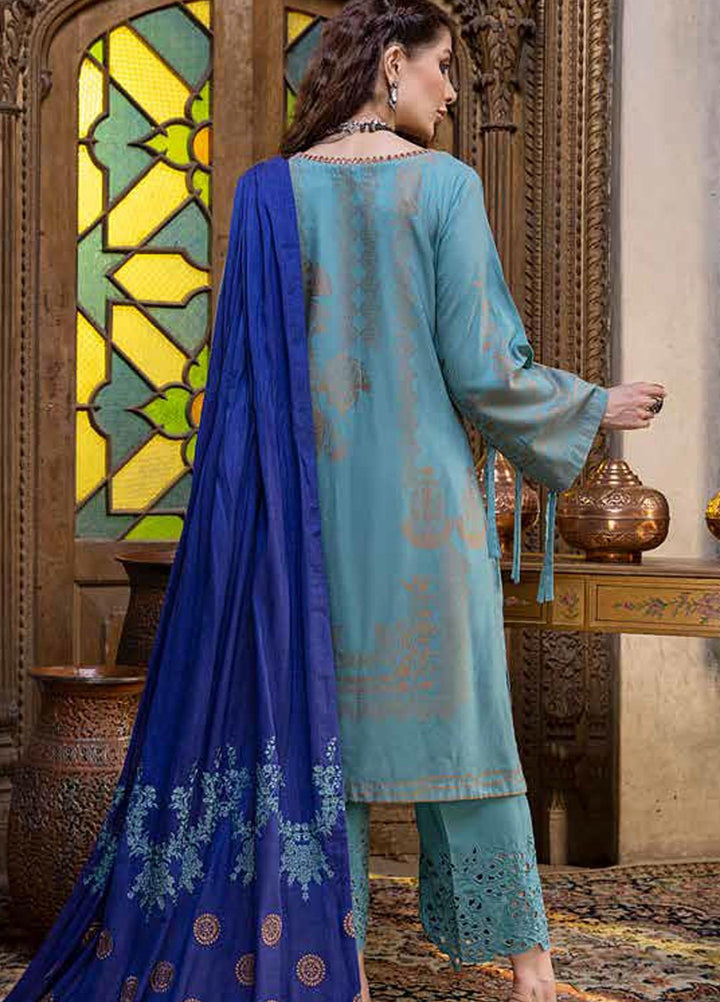 Charizma Embroidered  Leather Jacquard Suits Unstitched 3 Piece CRZ21LJ CLJ-18 - Winter Collection
