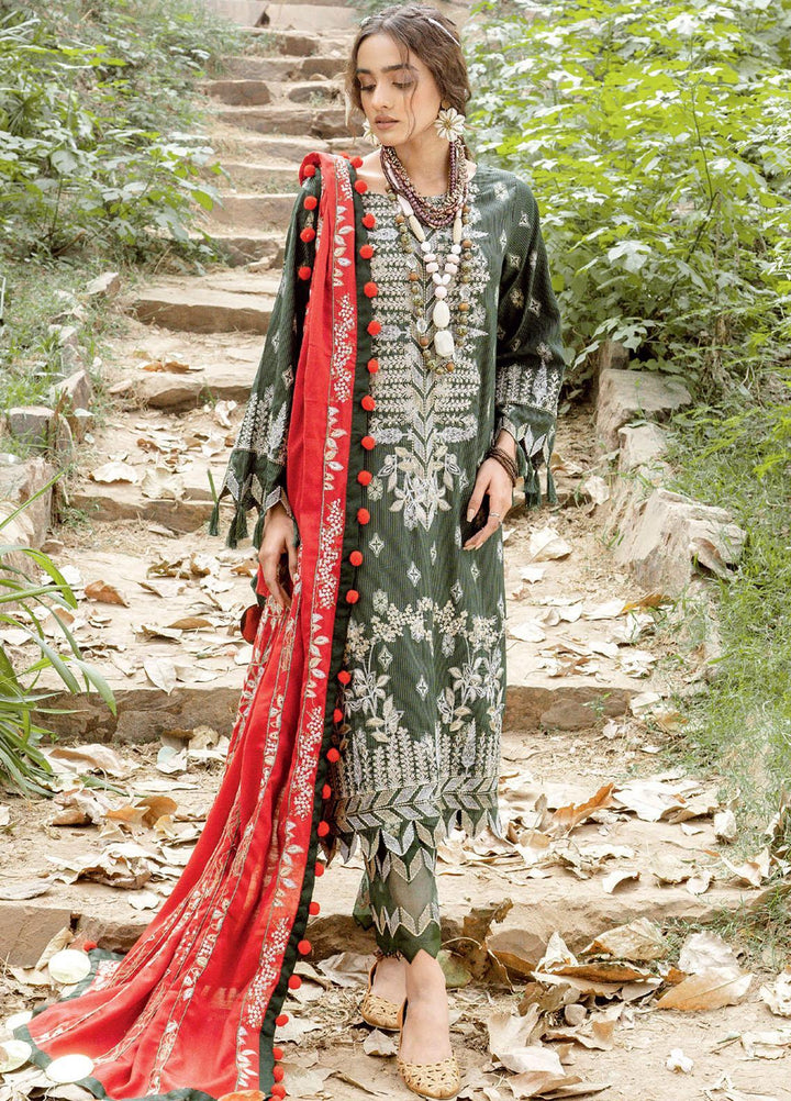 Charizma Embroidered Missouri Jacquard Suits Unstitched 3 Piece CRZ21MK MSK-14 ENCHANTED EDEN - Winter Collection