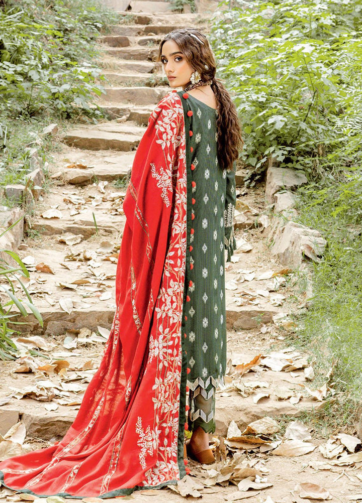 Charizma Embroidered Missouri Jacquard Suits Unstitched 3 Piece CRZ21MK MSK-14 ENCHANTED EDEN - Winter Collection