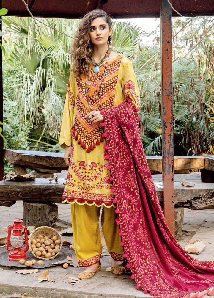 Charizma Embroidered Missouri Jacquard Suits Unstitched 3 Piece CRZ21MK MSK-19 ORCHID SHADOW - Winter Collection