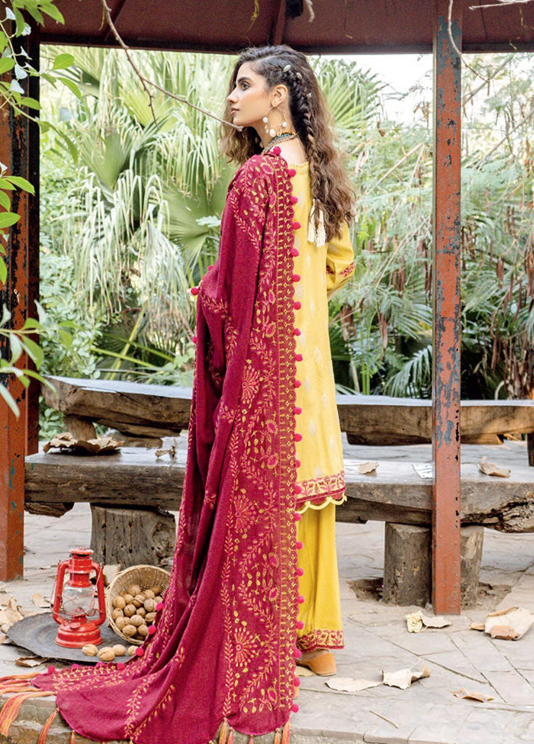 Charizma Embroidered Missouri Jacquard Suits Unstitched 3 Piece CRZ21MK MSK-19 ORCHID SHADOW - Winter Collection