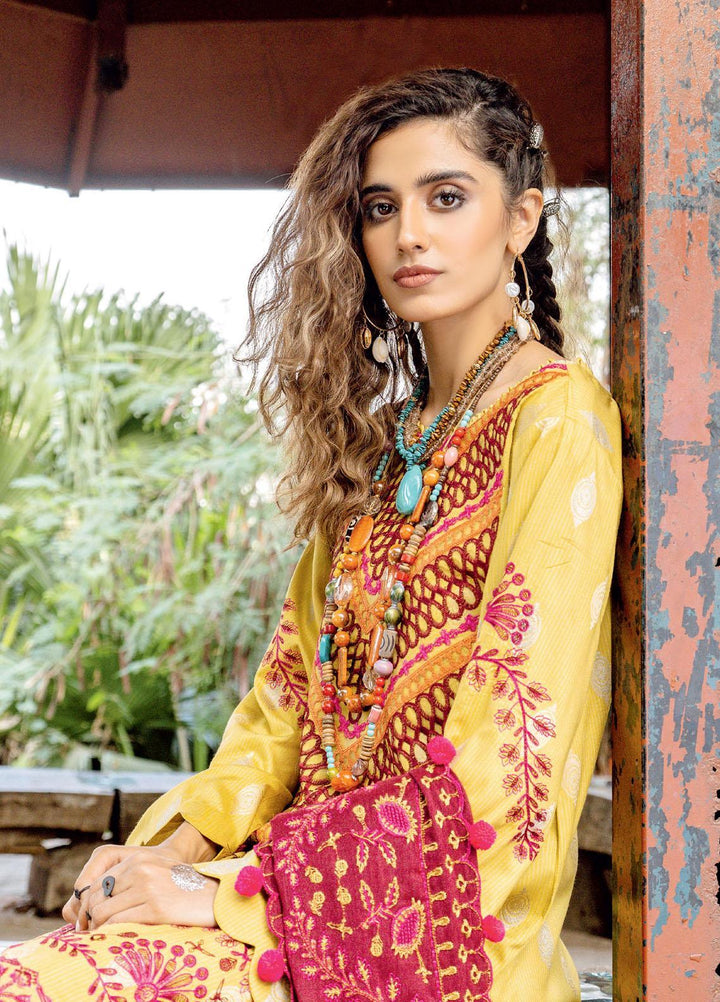 Charizma Embroidered Missouri Jacquard Suits Unstitched 3 Piece CRZ21MK MSK-19 ORCHID SHADOW - Winter Collection