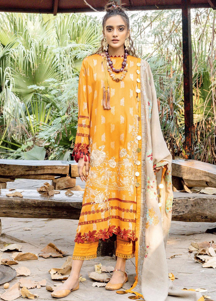 Charizma Embroidered Missouri Jacquard Suits Unstitched 3 Piece CRZ21MK MSK-22 TANGERING TWIST - Winter Collection