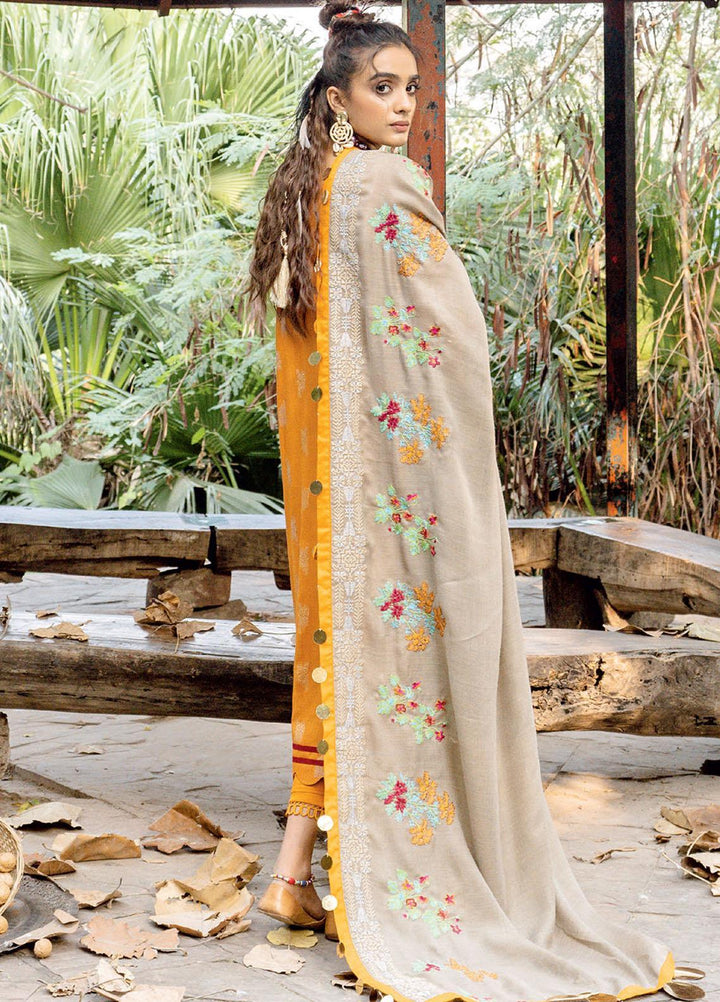Charizma Embroidered Missouri Jacquard Suits Unstitched 3 Piece CRZ21MK MSK-22 TANGERING TWIST - Winter Collection