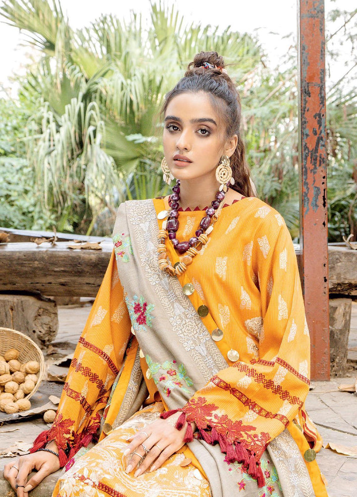 Charizma Embroidered Missouri Jacquard Suits Unstitched 3 Piece CRZ21MK MSK-22 TANGERING TWIST - Winter Collection