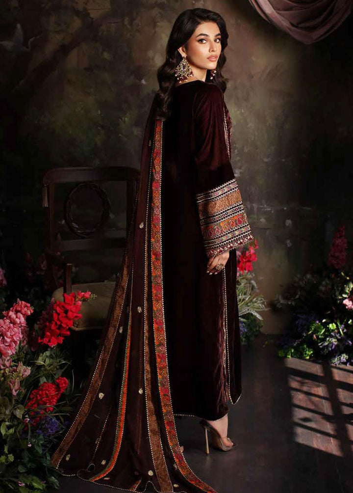 Signora By Charizma Embroidered Velvet Suits Unstitched 3 Piece CRZ23VT CVT3-06 - Premium Collection