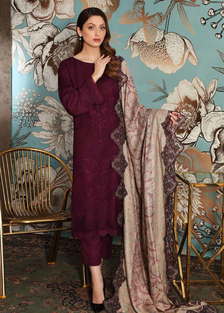 Charizma Embroidered Slub Suits Unstitched 3 Piece CRZ21SL CLS 03 - Winter Collection