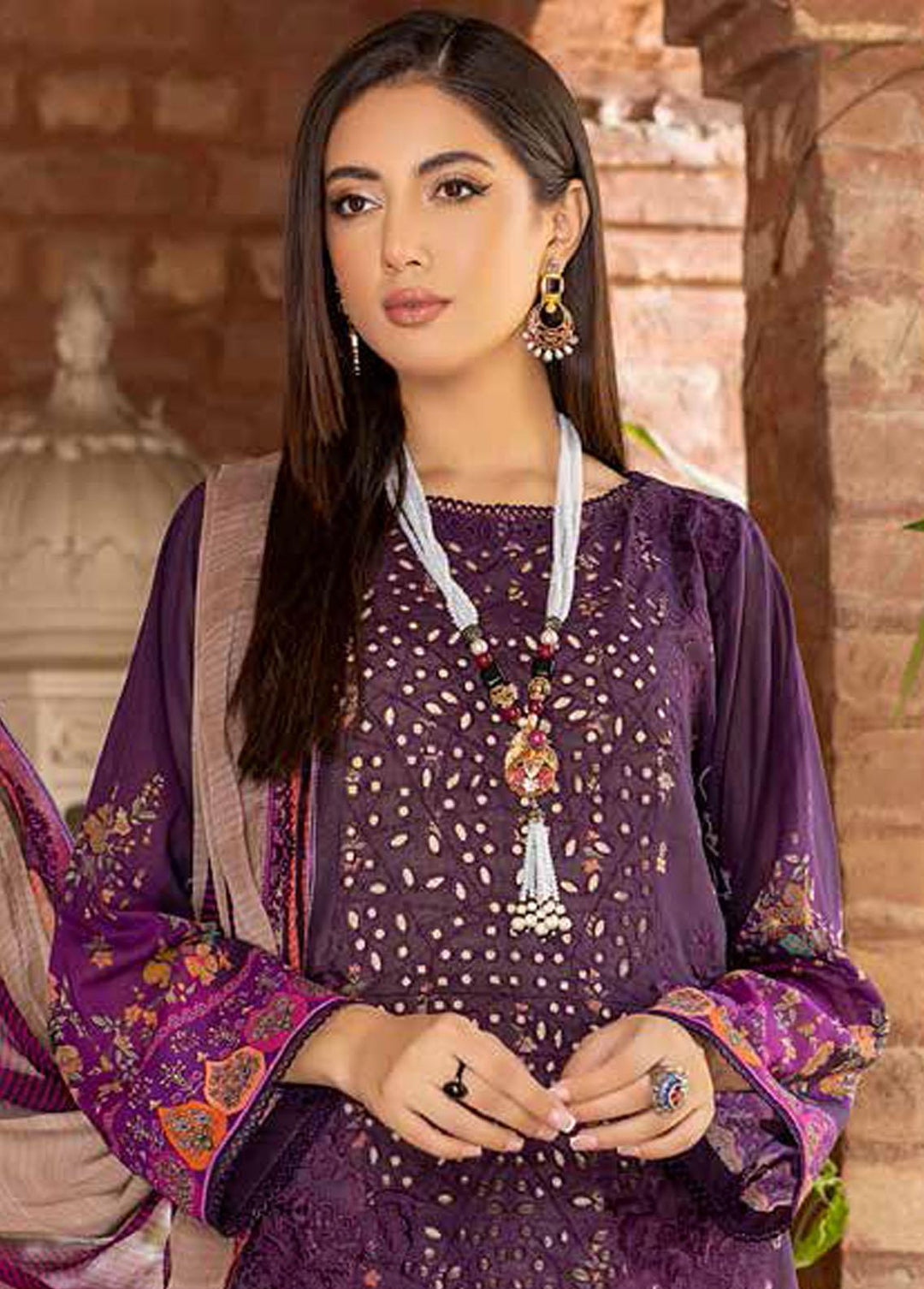 Swiss Miss By Charizma Embroidered Swiss Voile Suits Unstitched 3 Piece CRZ23SM CSM-03 - Summer Collection