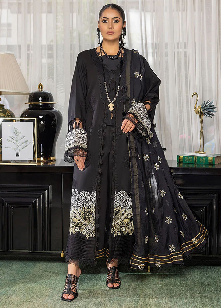 Charlotte by Humdum Chikankari Lawn Suits Unstitched 3 Piece HD24CH D-07 - Summer Collection