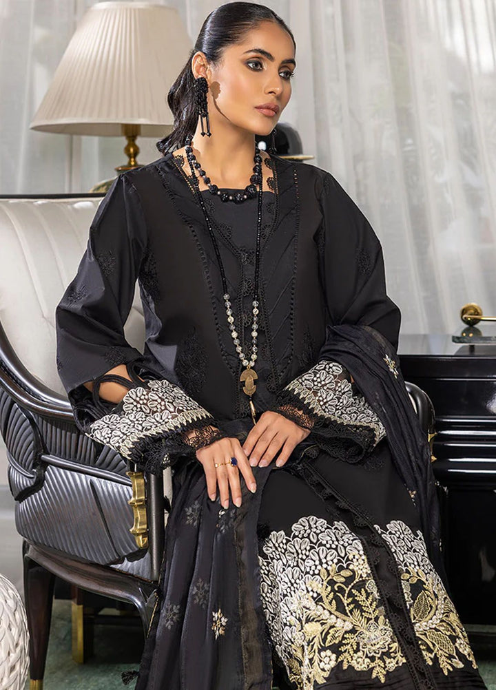 Charlotte by Humdum Chikankari Lawn Suits Unstitched 3 Piece HD24CH D-07 - Summer Collection