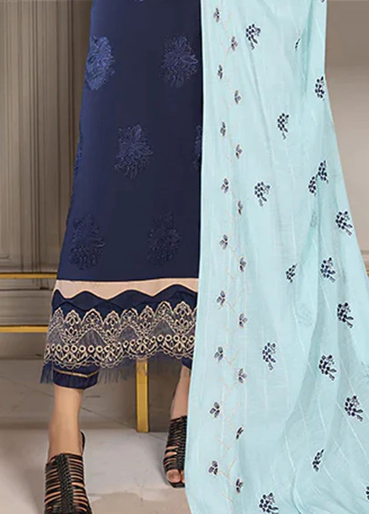 Charlotte by Humdum Chikankari Lawn Suits Unstitched 3 Piece HD24CH D-09 - Summer Collection