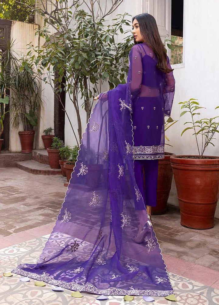 Chimmer by Charizma Embroidered Chiffon Suits Unstitched 3 Piece CRZ22C Chm:06 - Luxury Collection