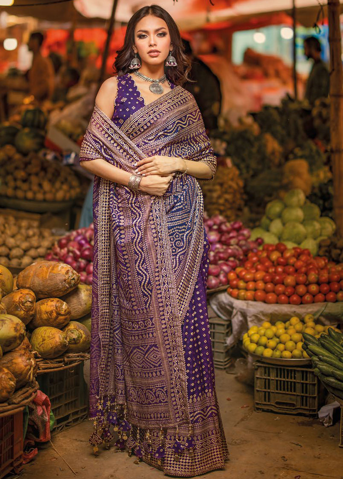 Chunri By Gul Ahmed Embroidered Chiffon Suits Unstitched Saree GA24C ...
