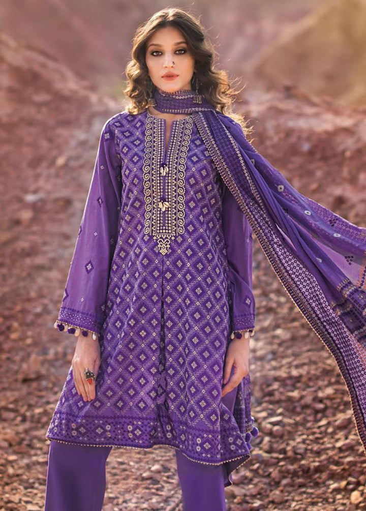 Chunri By Gul Ahmed Embroidered Lawn Suits Unstitched 3 Piece GA24C BM-42008 - Summer Collection